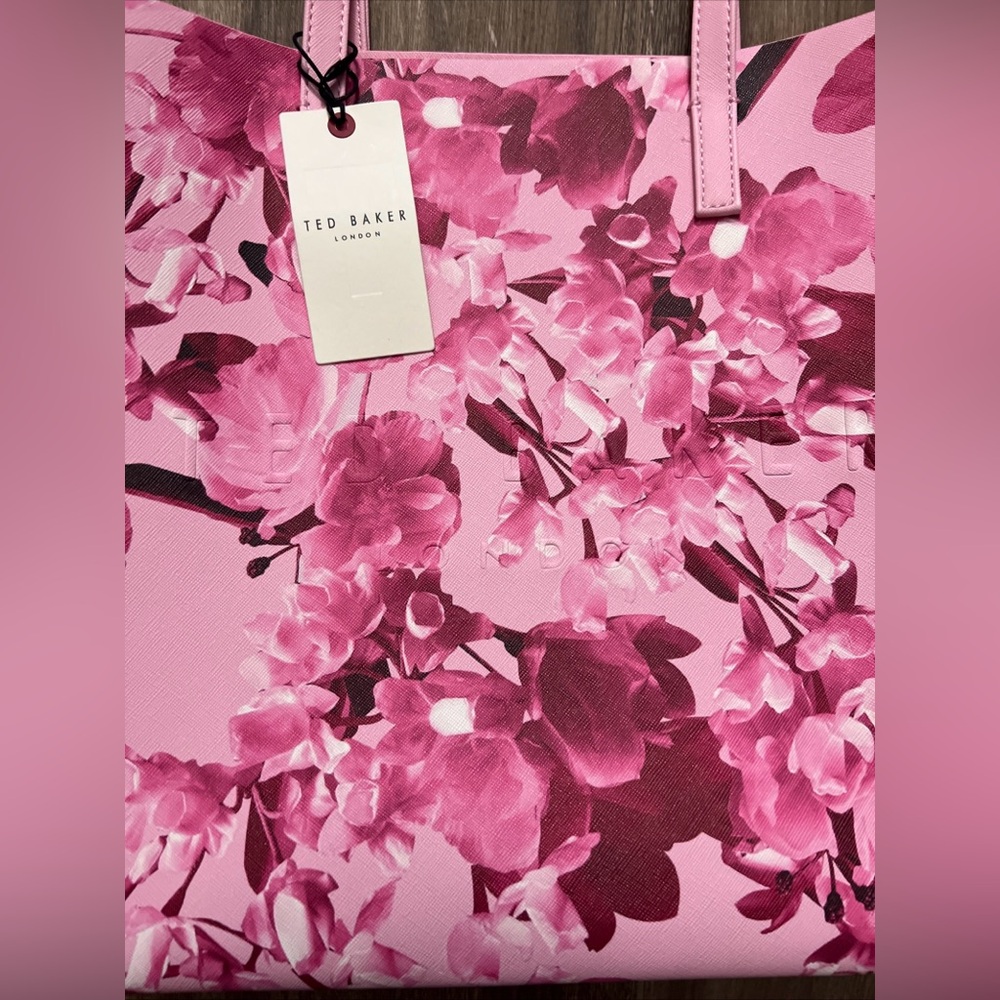 Ted Baker Floral Pink womens Tote Bag - Picture 4 of 4